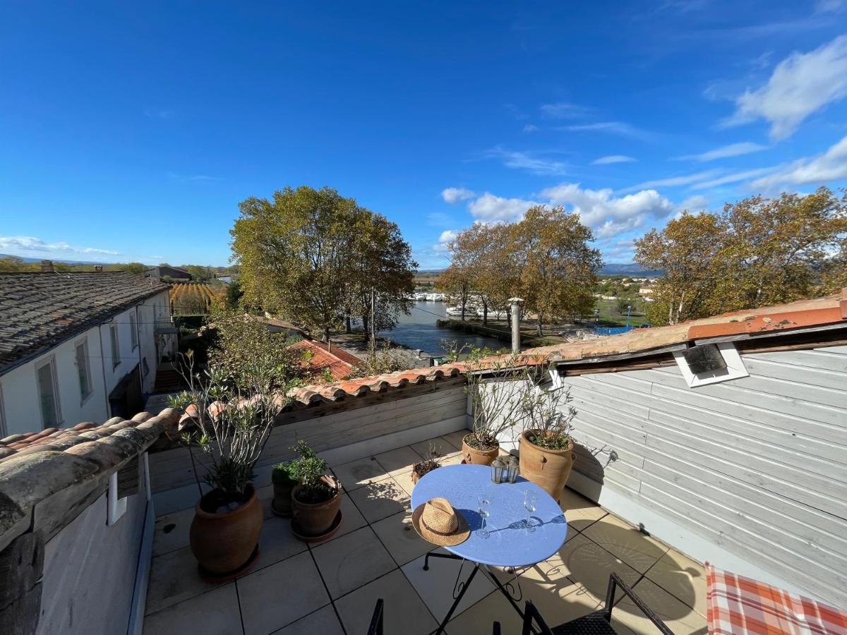 Grosse Ferienwohnung Am Canal Du Midi Mit Dachterrrasse Homps  Exterior foto